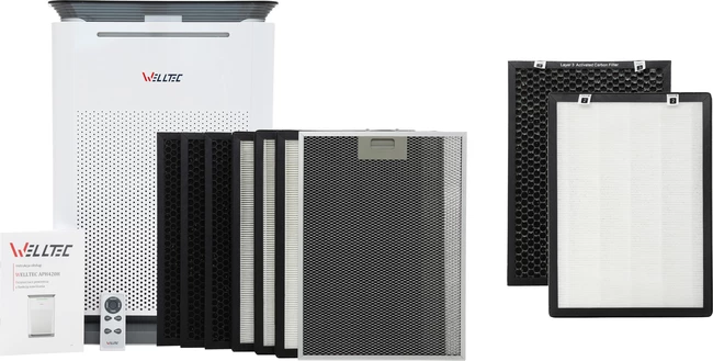 Oczyszczacz powietrza Welltec APH420H + dodatkowy zestaw filtrów