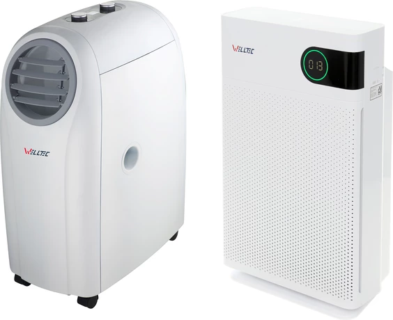 Klimatyzator przenony Welltec ACH0909 + oczyszczacz powietrza Welltec APH450D