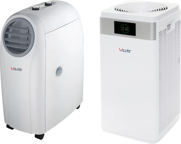 Klimatyzator przenony Welltec ACH0909 + oczyszczacz powietrza Welltec APH1000D